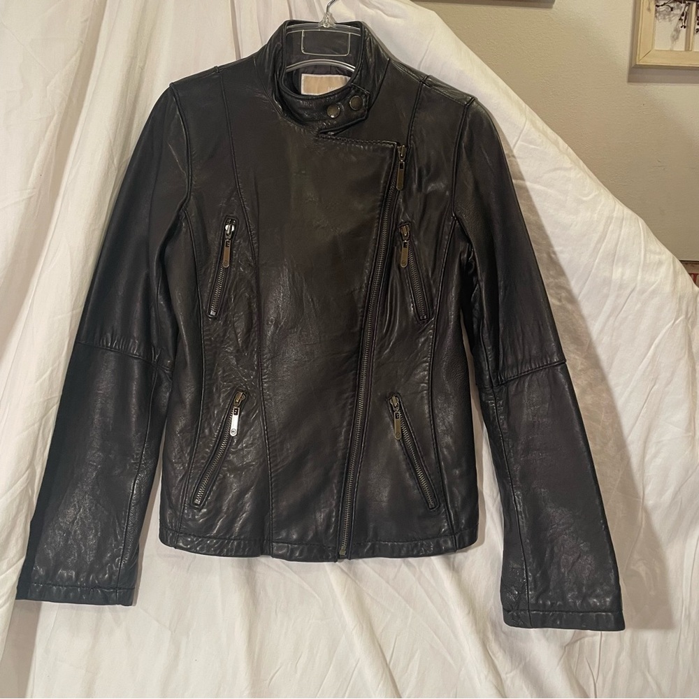 Ladies Michael Kors leather jacket.